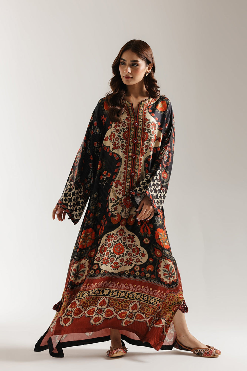 Midnight Ember Aura – Luxury Printed Lawn 2PC Ensemble